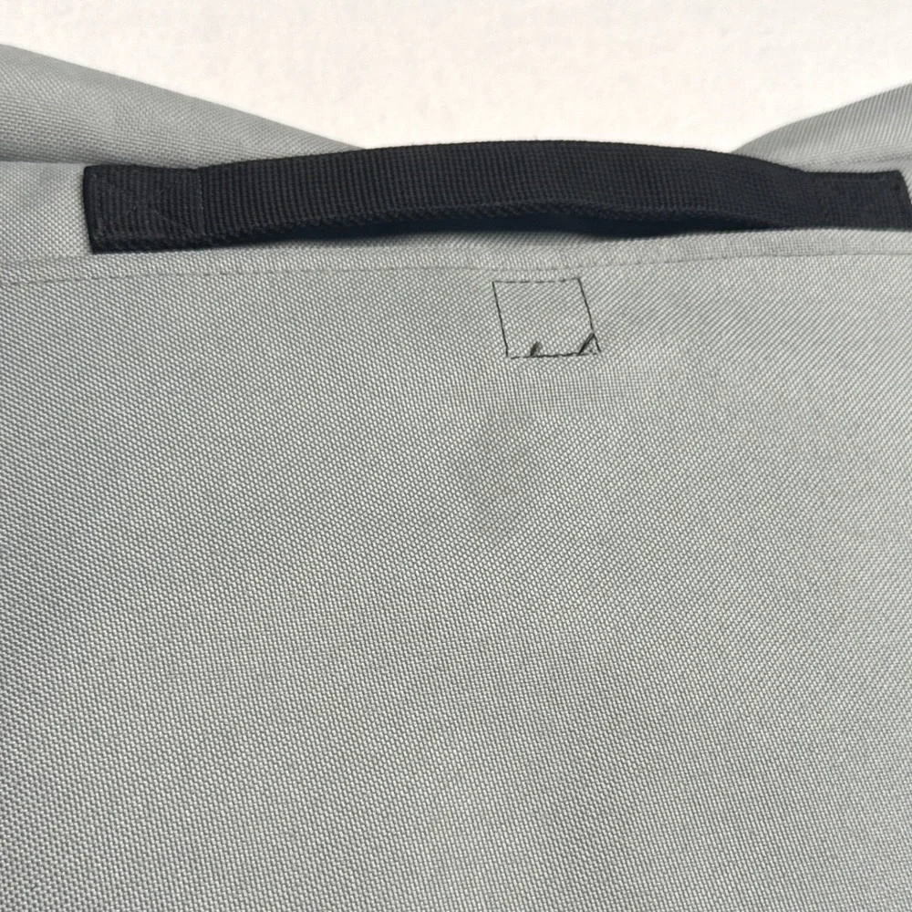 Yak Pak Brooklyn NY Messenger Bag Aqua Canvas Crossbody Laptop Shoulder 2000s